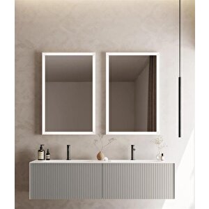Cube 160 Cm Mat Vizon Banyo Dolabı Takımı