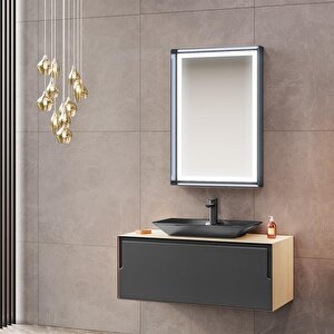 Craft 100 Cm Meşe Banyo Dolabı Takımı