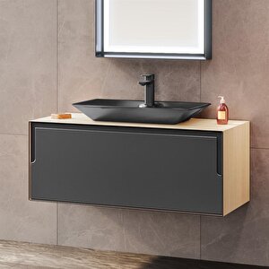 Craft 100 Cm Meşe Banyo Dolabı Takımı