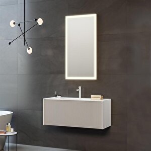 Cube 80 Cm Mat Vizon Banyo Dolabı Takımı