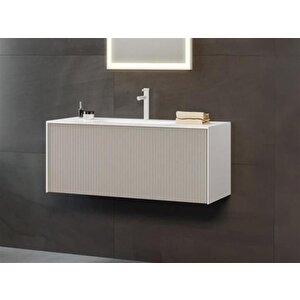 Cube 80 Cm Mat Vizon Banyo Dolabı Takımı