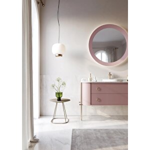 Orka Felice 140 Cm Pudra Lake Banyo Dolabı Takımı