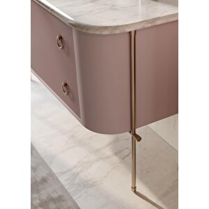 Orka Felice 140 Cm Pudra Lake Banyo Dolabı Takımı