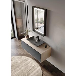 Orka Craft 120 Cm Meşe Banyo Dolabı Takımı