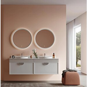 Molino 160 Cm Mat Kaşmir Lake Banyo Dolabı Takımı