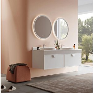 Molino 160 Cm Mat Kaşmir Lake Banyo Dolabı Takımı