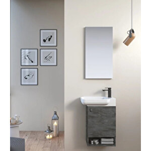 Begonya 55 Cm Irony Banyo Dolabı Takımı