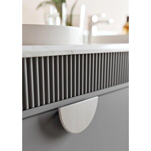 Orka Molino 160 Cm Mat Antrasit Lake Banyo Dolabı Takımı