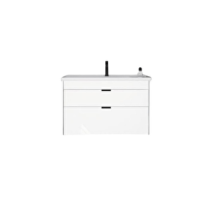 Trio 65 Cm Çekmeceli Beyaz Banyo Dolabı Takımı