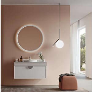 Molino 102 Cm Mat Beyaz Lake Banyo Dolabı Takımı