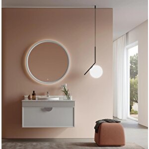 Molino 102 Cm Mat Kaşmir Lake Banyo Dolabı Takımı