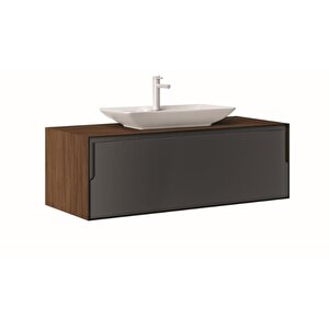 Orka Craft 120 Cm Ceviz Banyo Dolabı Takımı