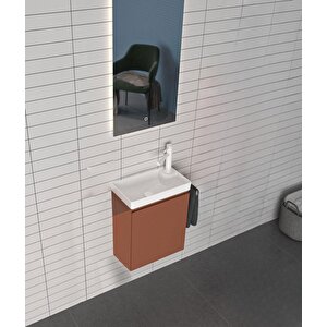 Ferla 40 Cm Mat Tarçin Banyo Dolabı Takımı