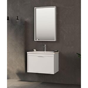 Clay 80 Cm Beyaz Banyo Dolabı Takımı