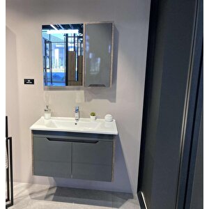 Lago 85 Cm Antrasit Banyo Dolabı Takımı