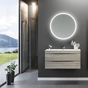 Vento 100 Cm, Dublin, Banyo Dolabı Takımı (dokunmatik Sensörlü Ayna)