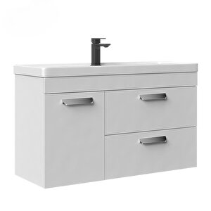 Nova 100 Cm Beyaz Banyo Dolabı Takımı