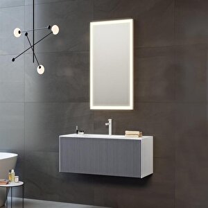 Cube 80 Cm Mat Antrasit Banyo Dolabı Takımı