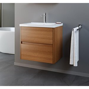 Düden 60 Cm Beyaz Banyo Dolabı Takımı