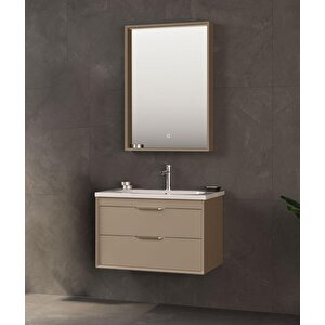 Clay 80 Cm Sahra Çekmeceli Banyo Dolabı Takımı