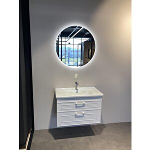 Limpo 80 Cm Mat Beyaz Banyo Dolabı Takımı