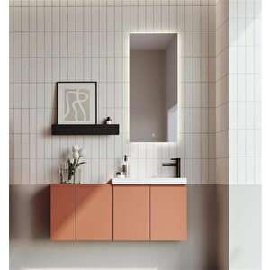 Ferla 110 Cm Mat Tarçin Banyo Dolabı Takımı