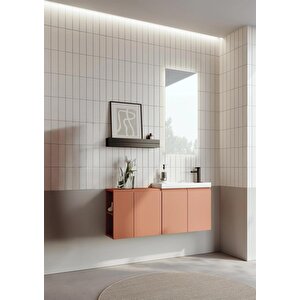 Ferla 110 Cm Mat Tarçin Banyo Dolabı Takımı
