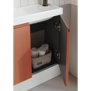 Orka Ferla 110 Cm Mat Tarçin Banyo Dolabı Takımı