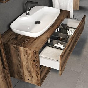 Galia 80 Cm Lidya Banyo Dolabı Takımı