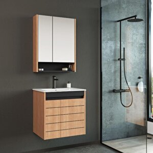Ricato 60 Cm Kiraz Banyo Dolabı Takımı