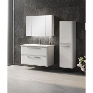 Nuvola 80 Cm Kaşmir Banyo Dolabı Takımı
