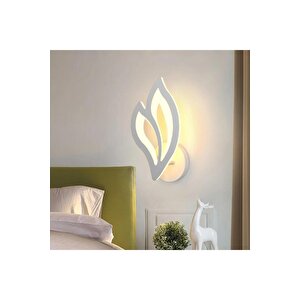 Beyaz Lüks Modern Günışığı Ledli Duvar Lambası Ledli Aplik