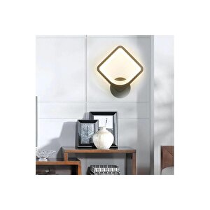 Siyah Lüks Modern Günışığı Ledli Duvar Lambası Ledli Aplik