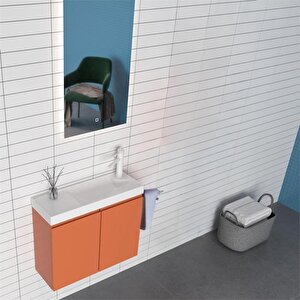 Ferla 60 Cm Mat Tarçin Banyo Dolabı Takımı