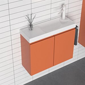 Ferla 60 Cm Mat Tarçin Banyo Dolabı Takımı