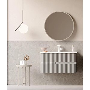 Moonlight 90 Cm Mat Vizon Banyo Dolabı Takımı