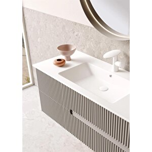 Moonlight 90 Cm Mat Vizon Banyo Dolabı Takımı