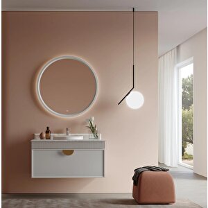 Molino 102 Cm Mat Kaşmir Lake Banyo Dolabı Takımı