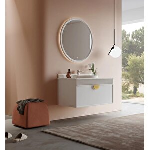 Molino 102 Cm Mat Kaşmir Lake Banyo Dolabı Takımı
