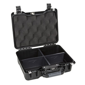 Mtc 200pl Siyah - Yumurta Sünger + Plastik Bölmeli Tough Case Pro Takim Çantasi