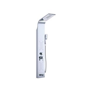Hydro Dikey Hidromasaj Steel 04 Kuğu D.030 Krom