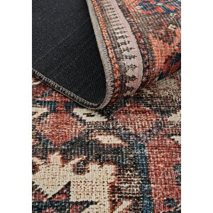 Cool Halı Private Bordo Halı Etnik Desen Dokuma Şönil Halı Yıkanabilir Eskitme Vintage Salon Halısı