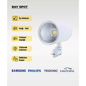 40w Döküm Kasa Beyaz Ray Spot 3200k (sarı Işık) - Titreşim Yapmaz