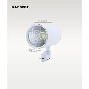 40w Döküm Kasa Beyaz Ray Spot 3200k (sarı Işık) - Titreşim Yapmaz