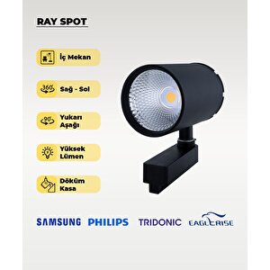 40w Döküm Kasa Siyah Ray Spot 3200k (sarı Işık) - Titreşim Yapmaz