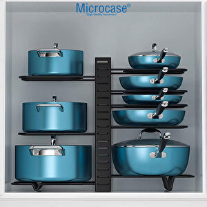Microcase Çok Amaçlı Tencere Tava Vs Ürünler İçin Düzenleyici Metal Raflık - Al5048