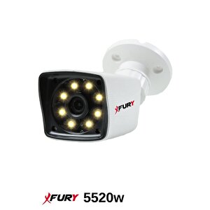 5mp 3.6mm Lensli 1080p 2mp Full Color Görüntü 8 Warm Led Gece Görüşlü Full Hd Güvenlik Kamerası 5525
