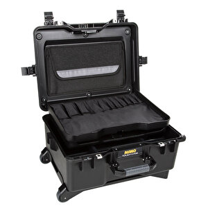 Mtc 460bt Si̇yah - Bez Takım Dizmeli +plastik Bölmeli Tough Case Pro Takım Çantası