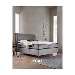 Trend Çift Kişilik Yatak Baza Başlık Seti (200 X 200) Gri