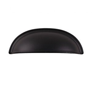 Midye Siyah 64 Mm  Kulp Lüks Country Mutfak Mobilya Dolap Çekmece Kulpu 64 mm